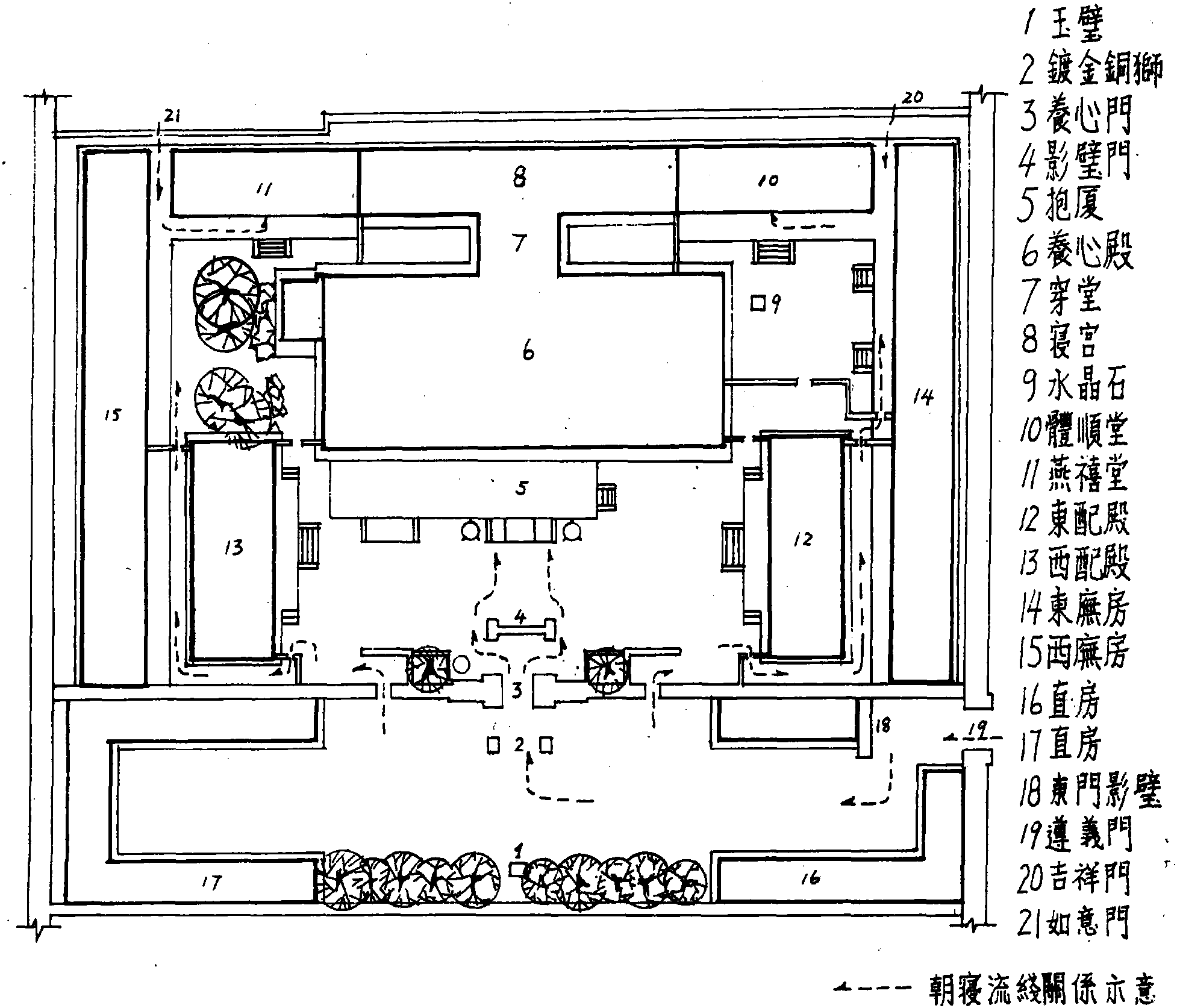 养心殿平面图